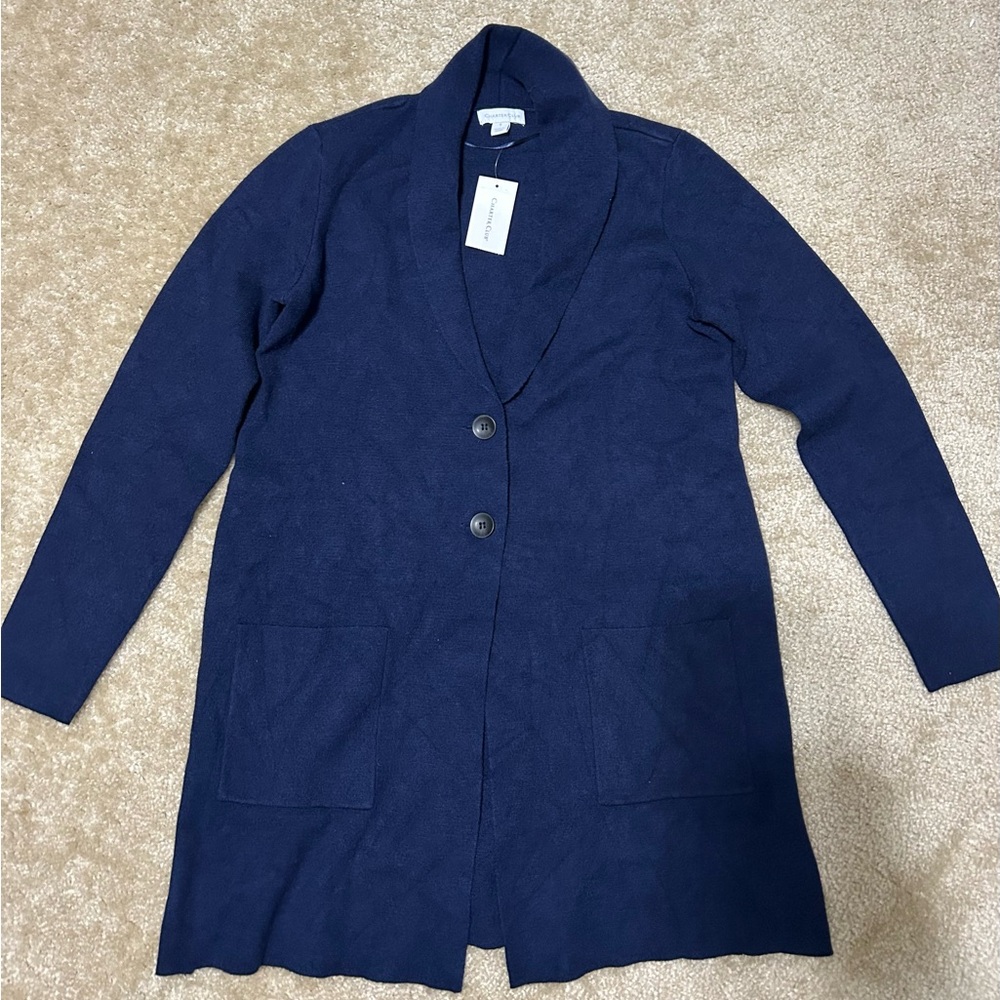 Charter Club Deep Blue Women's Cardigan